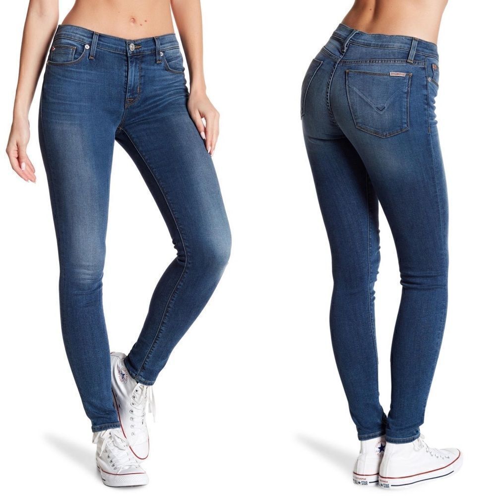 Hudson Natalie Mid-Rise Super Skinny Jeans - Size: 25